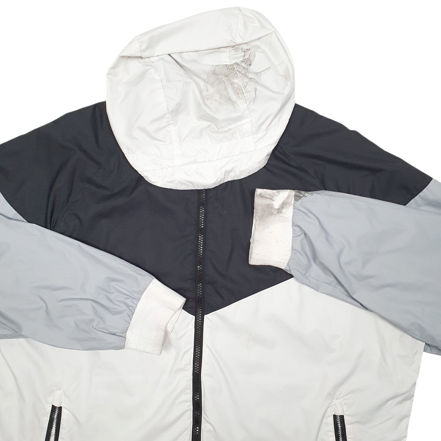 Mens White Nike Windrunner  Coat