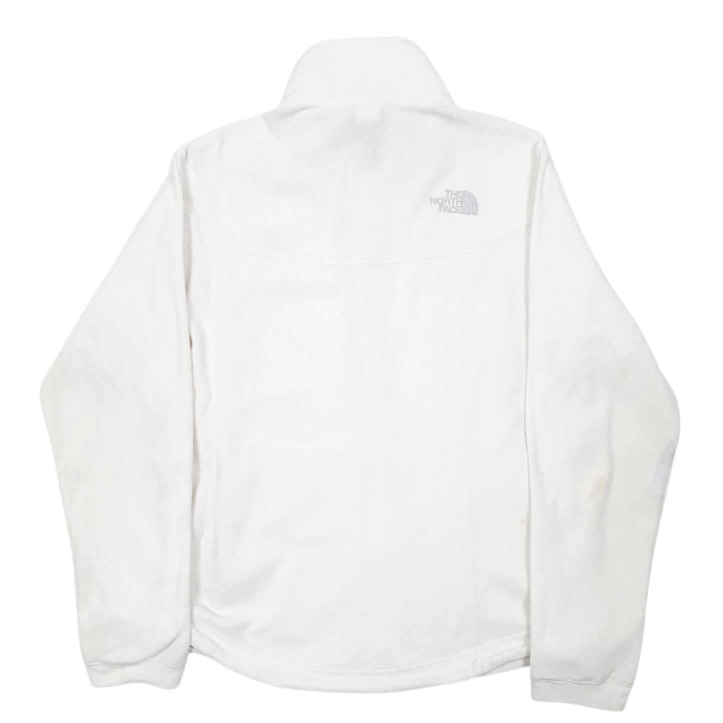 Womens White The North Face Hiking Outdoors Full Zip Jumper