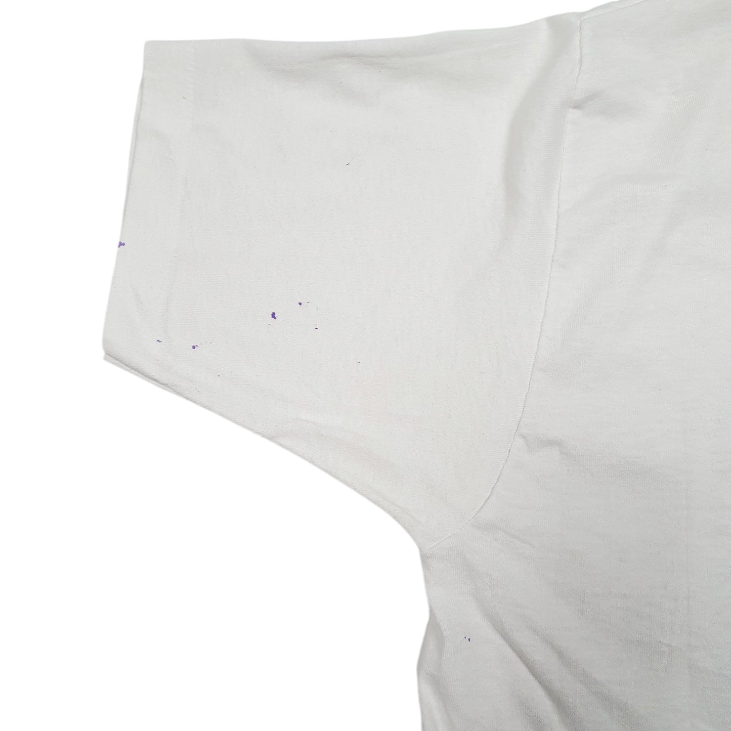 Mens White Fruit Of The Loom Single Stitch Vintage 90s Made In USA Picnic Winner Short Sleeve T Shirt