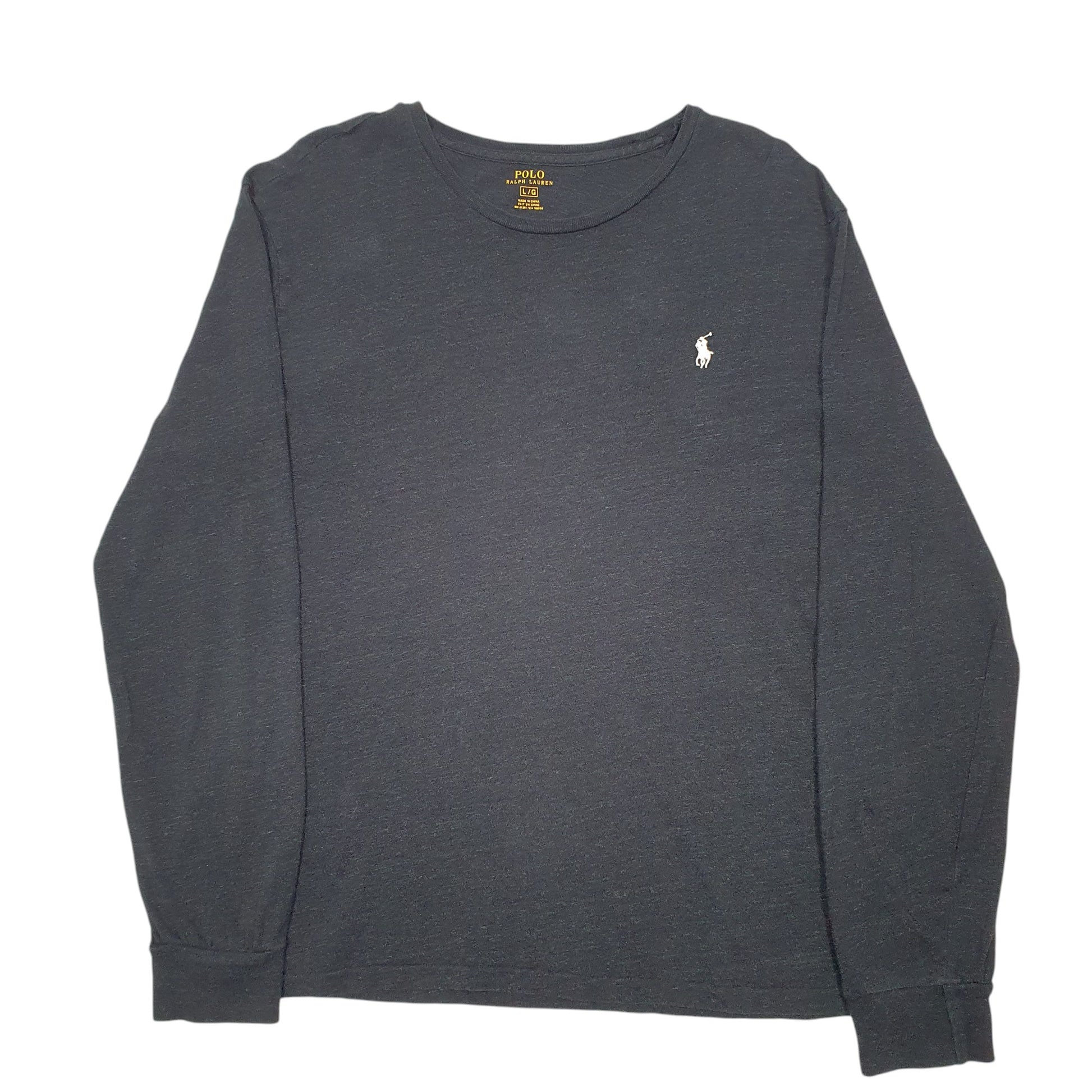 Mens Grey Polo Ralph Lauren  Long Sleeve T Shirt