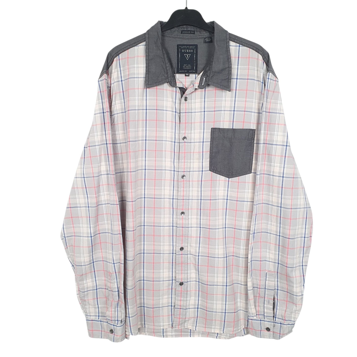 Mens Grey Guess ? Long Sleeve Shirt