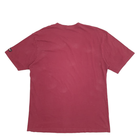 Mens Burgundy Dickies Pocket Short Sleeve T Shirt