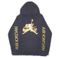 Mens Black Nike Air Jordan Spellout Hoodie Jumper