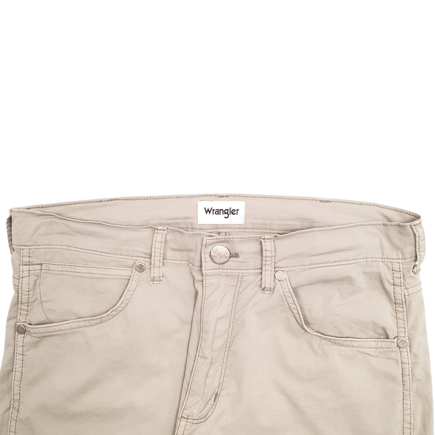 Mens Beige Wrangler  Chino Trousers