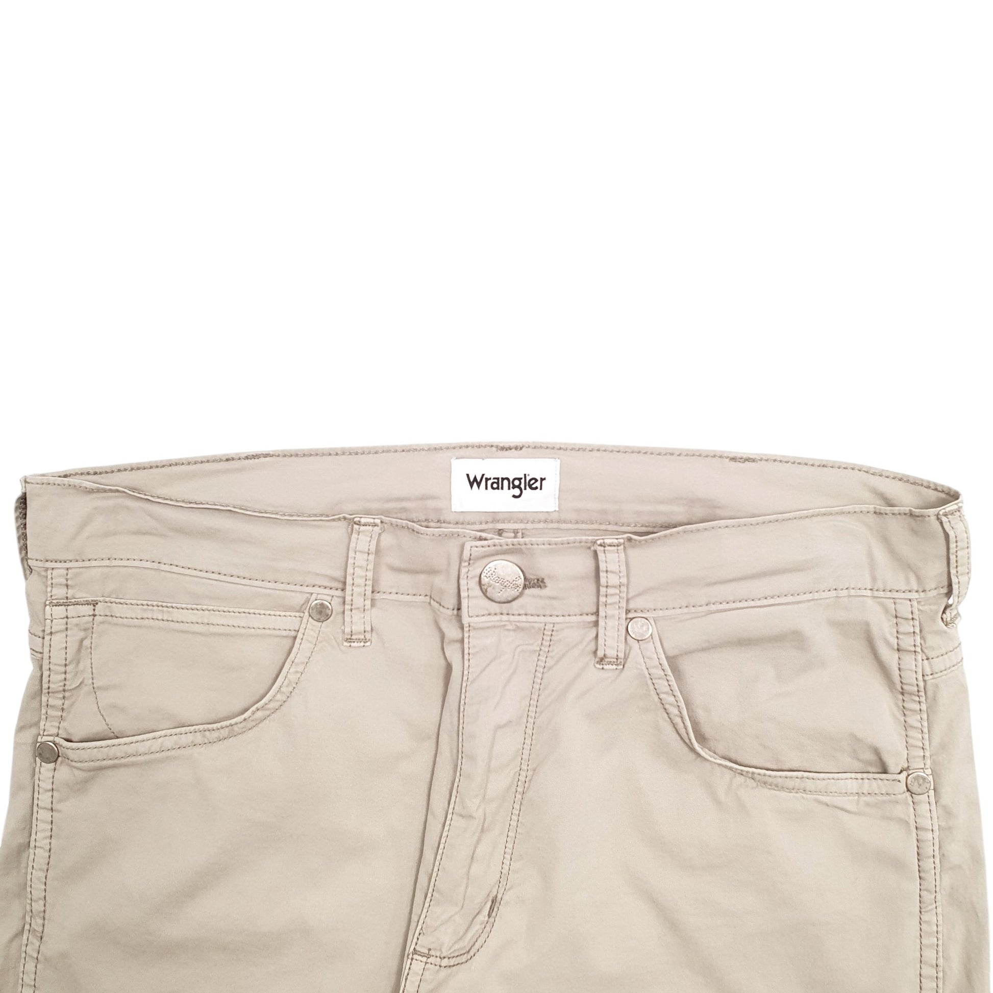 Mens Beige Wrangler  Chino Trousers
