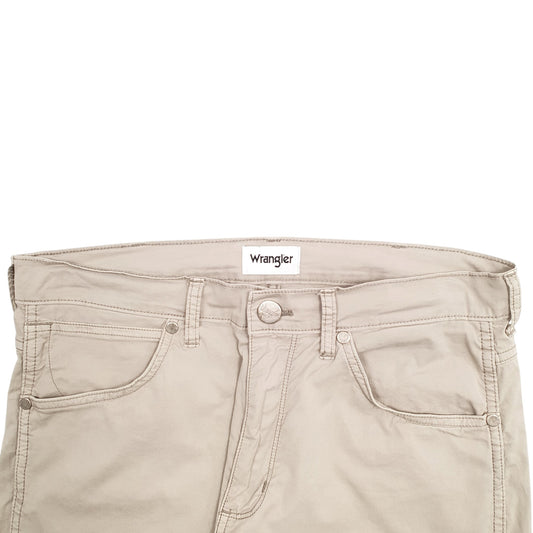 Mens Beige Wrangler  Chino Trousers