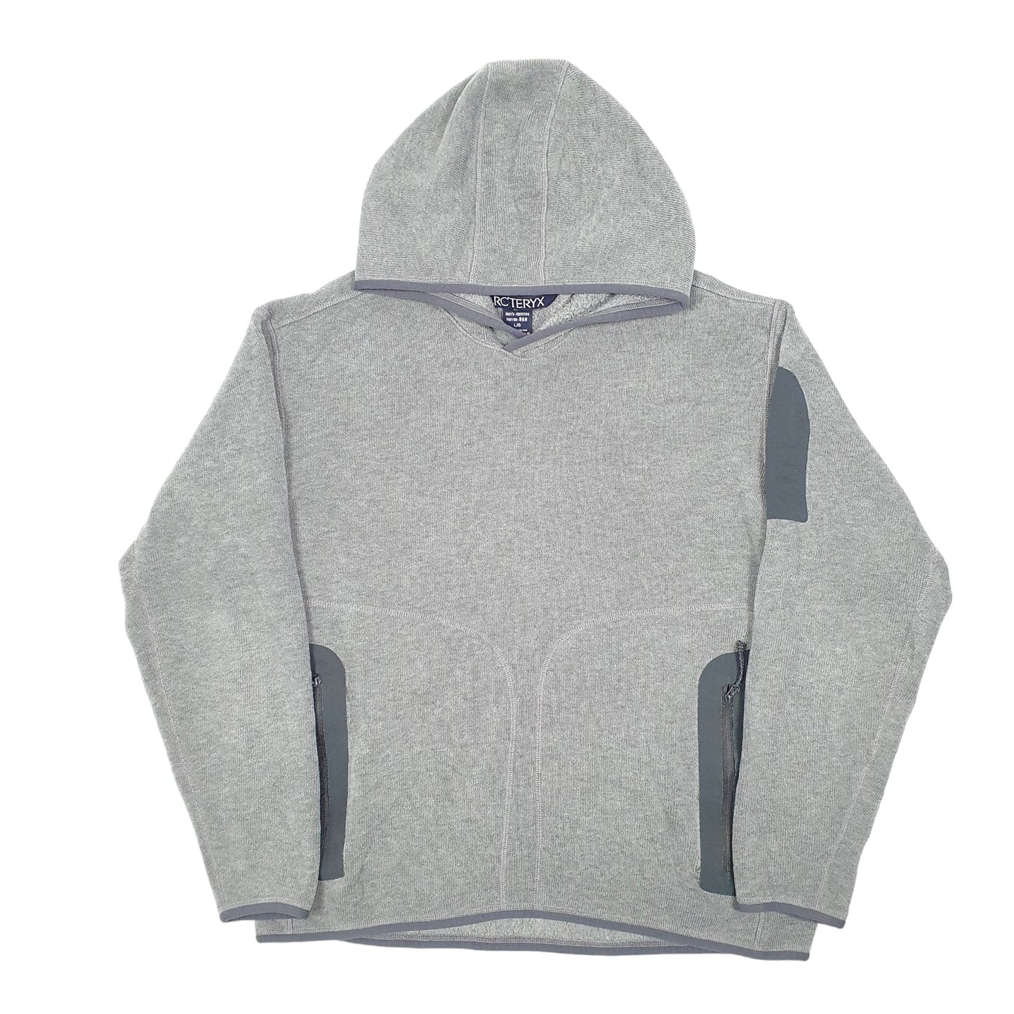 Mens Grey Arcteryx Gorp Tech Polartec Hoodie Jumper