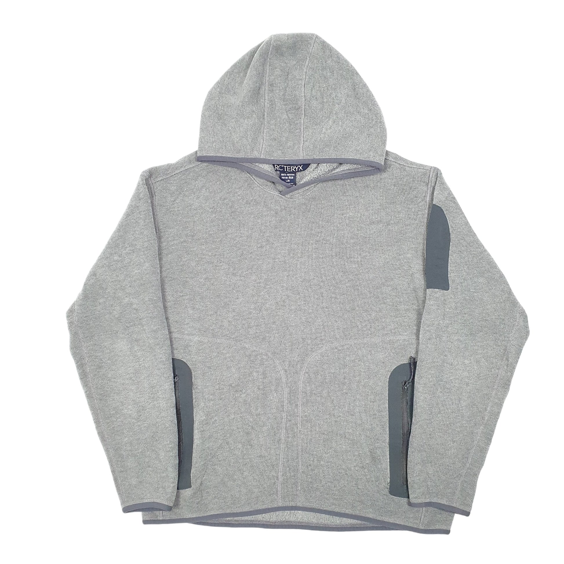 Mens Grey Arcteryx Gorp Tech Polartec Hoodie Jumper