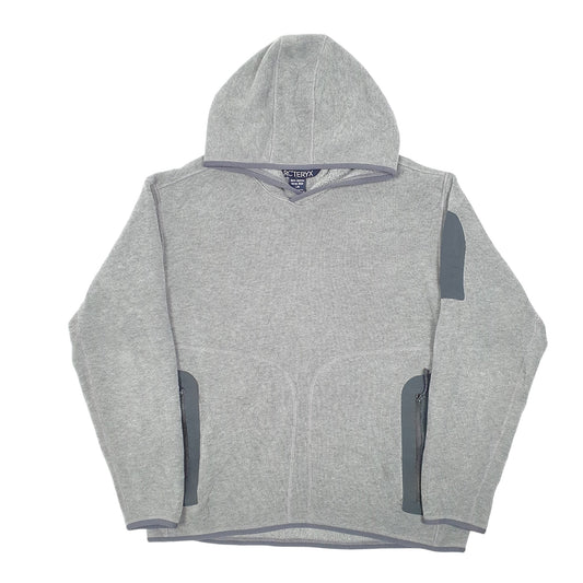 Mens Grey Arcteryx Gorp Tech Polartec Hoodie Jumper