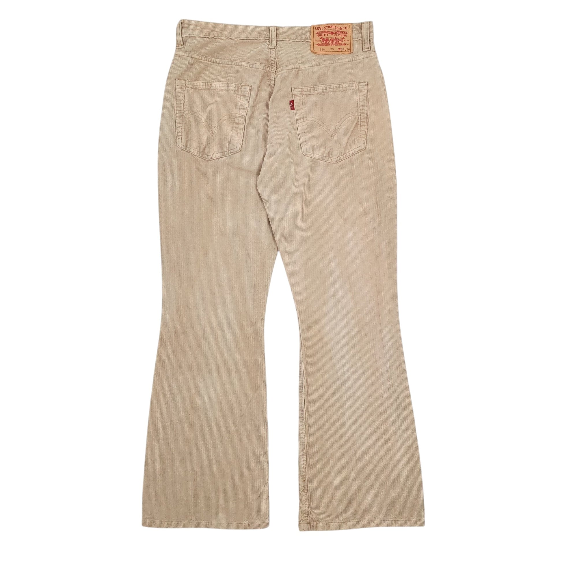 Mens Beige Levis  Corduroy Trousers