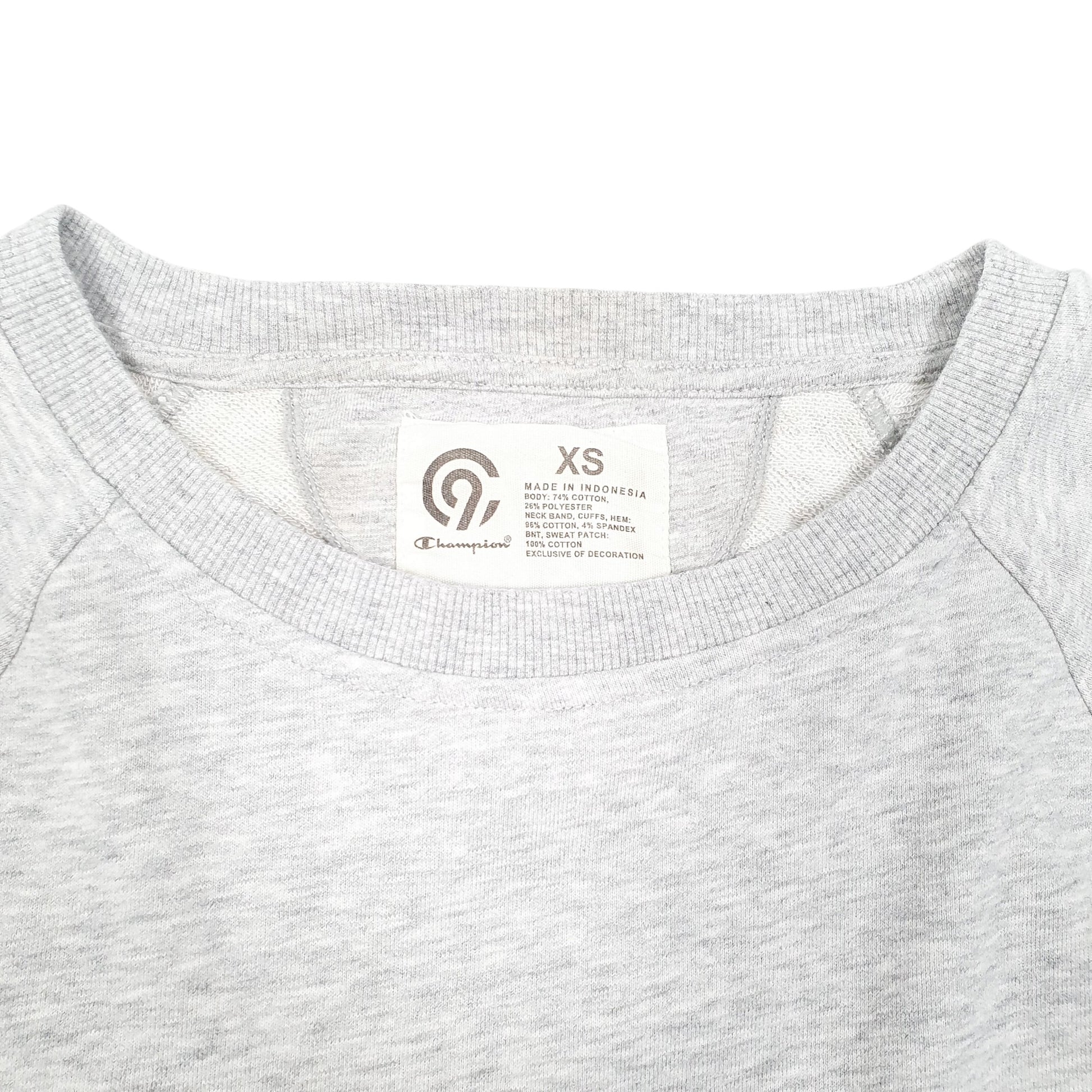 Womens Grey Champion Raglan One More Chapter Crewneck Jumper