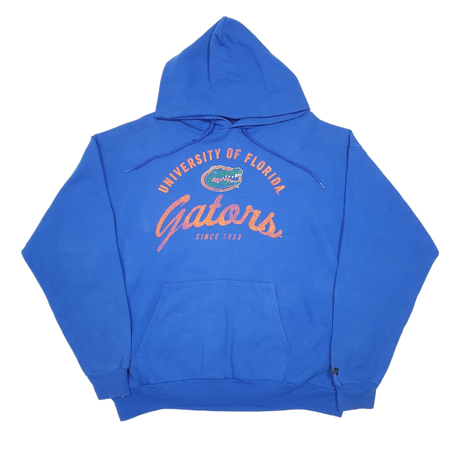 Mens Blue Russell Vintage University Of Florida Gators American Football USA Hoodie Jumper