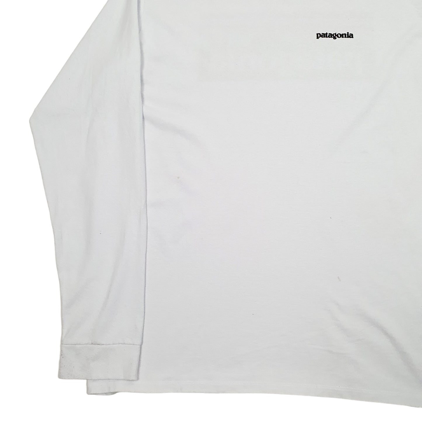 Mens Blue Patagonia Spellout Long Sleeve T Shirt