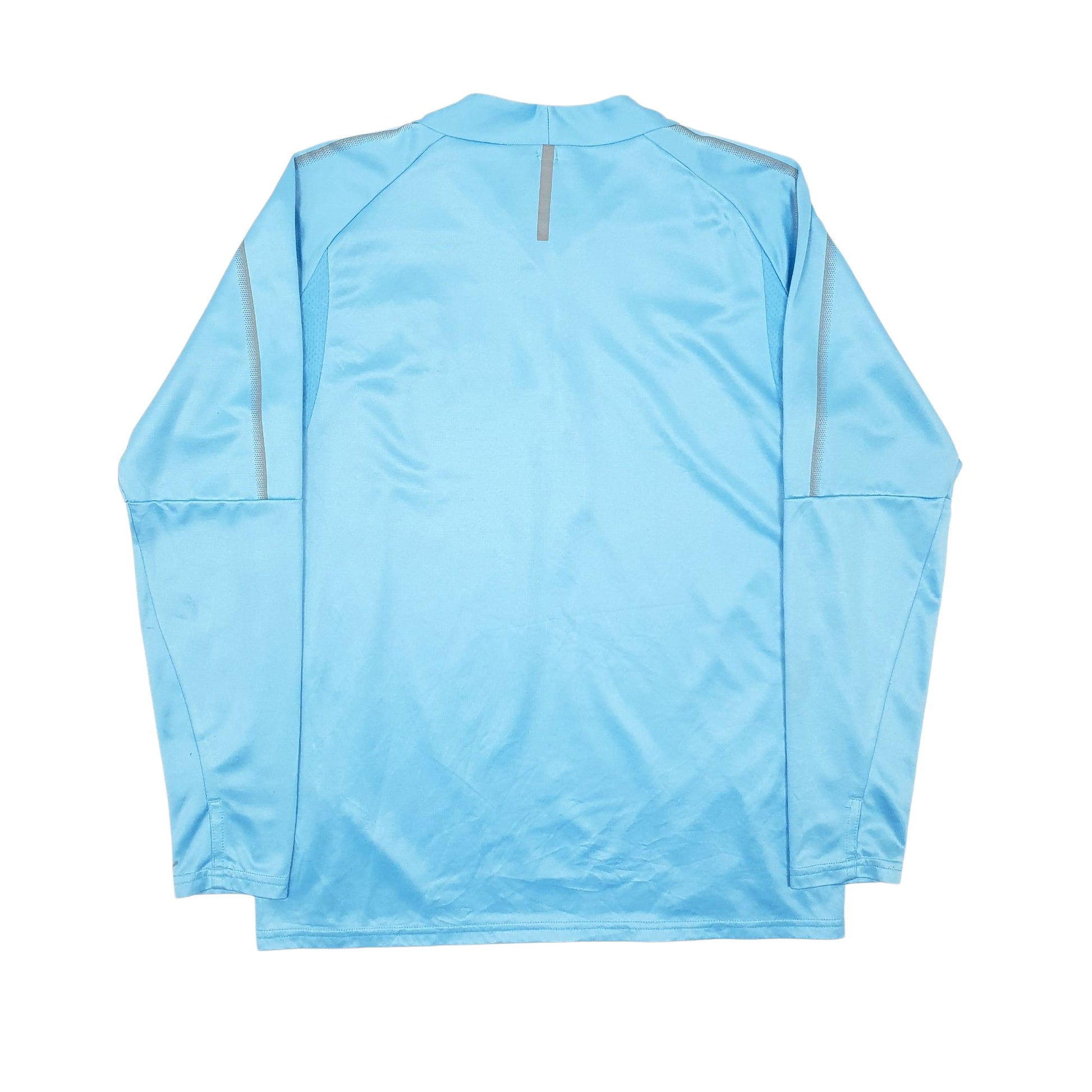 Mens Blue Puma Active Wear Quarter Zip Jumper