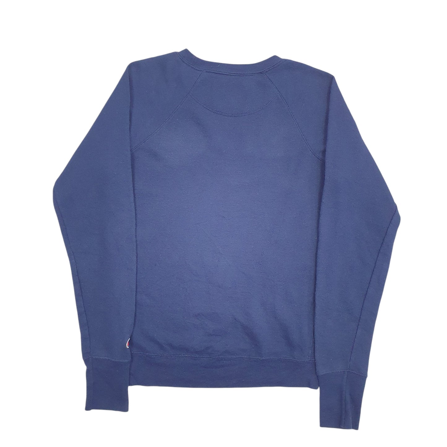 Womens Navy Champion Spellout Crewneck Jumper