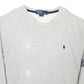 Mens Grey Polo Ralph Lauren Vintage Crewneck Jumper
