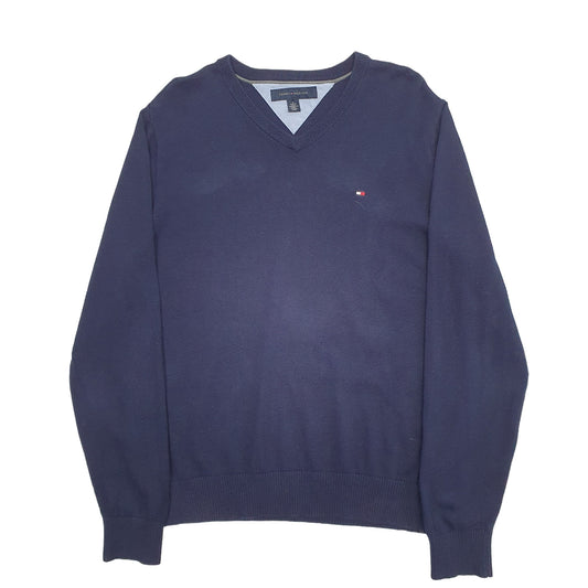 Mens Navy Tommy Hilfiger Knit Crewneck Jumper