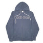 Mens Navy Adidas Spellout Hoodie Full Zip Jumper