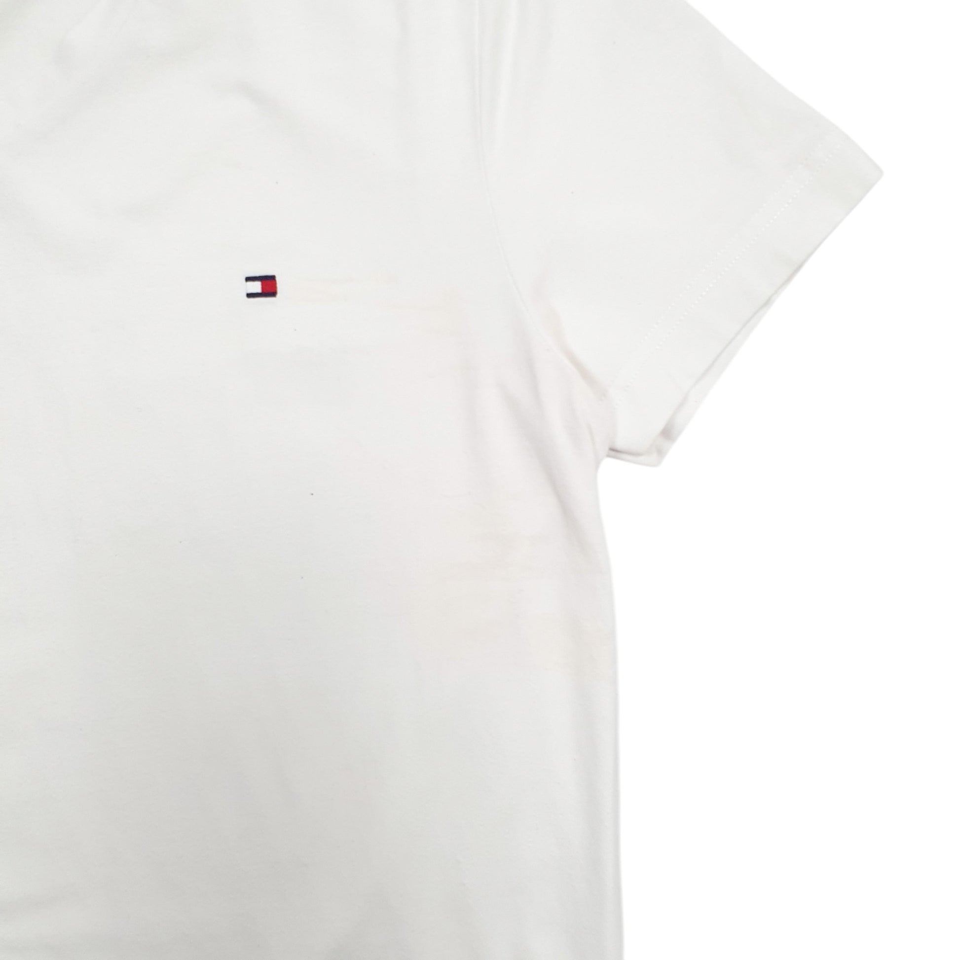 Mens White Tommy Hilfiger  Short Sleeve T Shirt