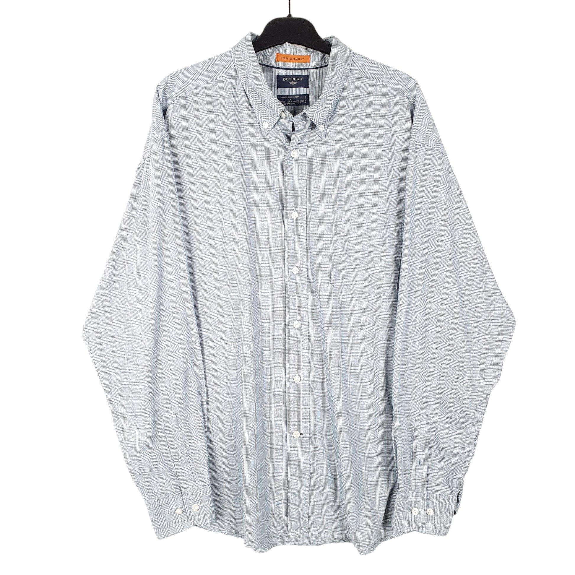 Mens Blue Dockers  Long Sleeve Shirt