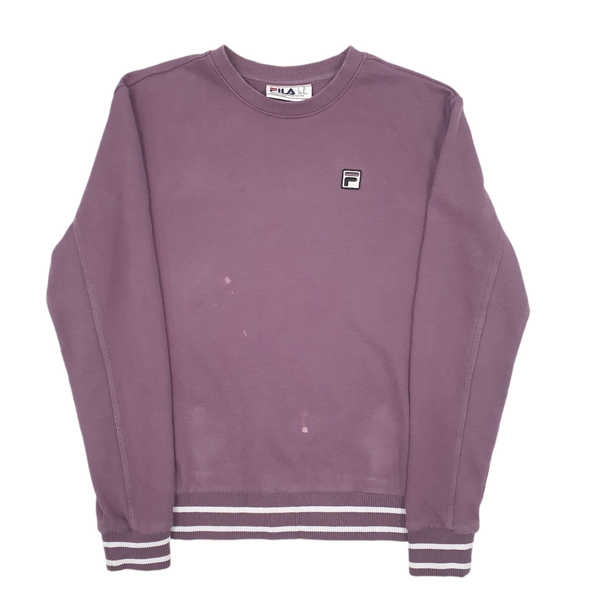 Womens Purple Fila  Crewneck Jumper