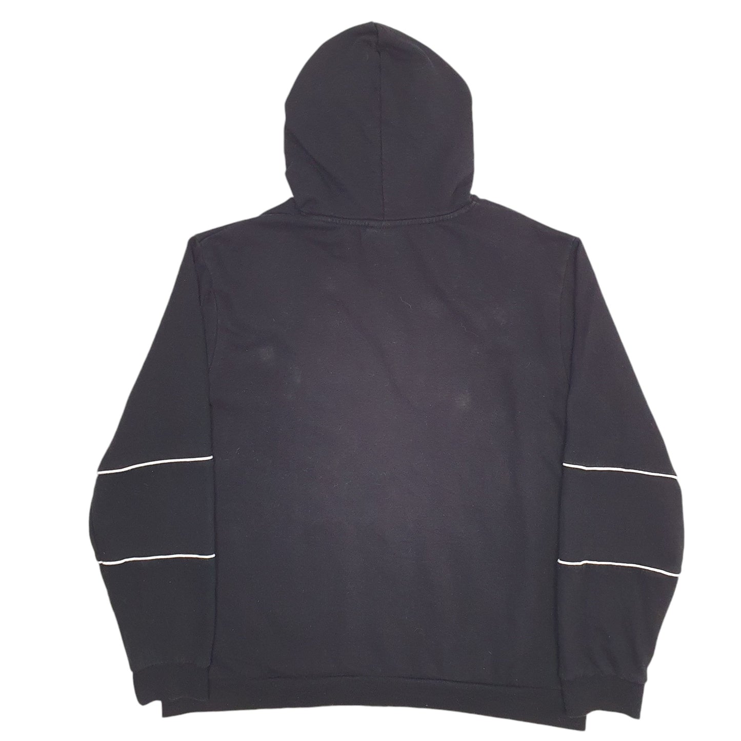 Mens Black Fila Spellout Hoodie Jumper