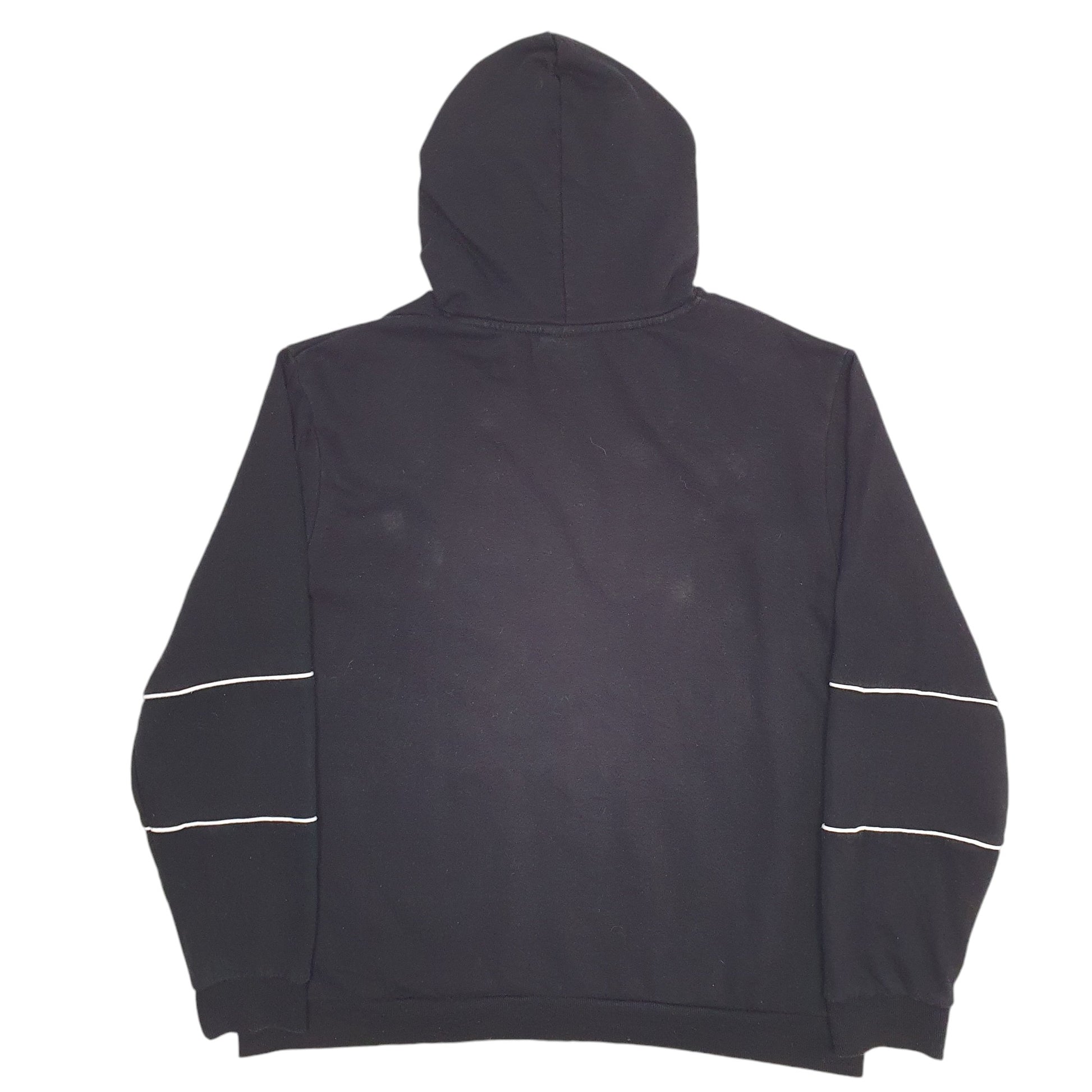 Mens Black Fila Spellout Hoodie Jumper