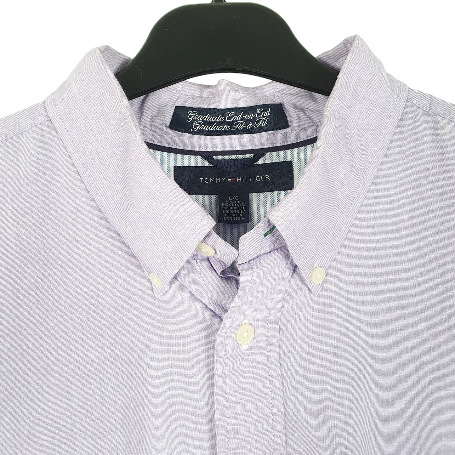 Mens Lilac Tommy Hilfiger  Long Sleeve Shirt