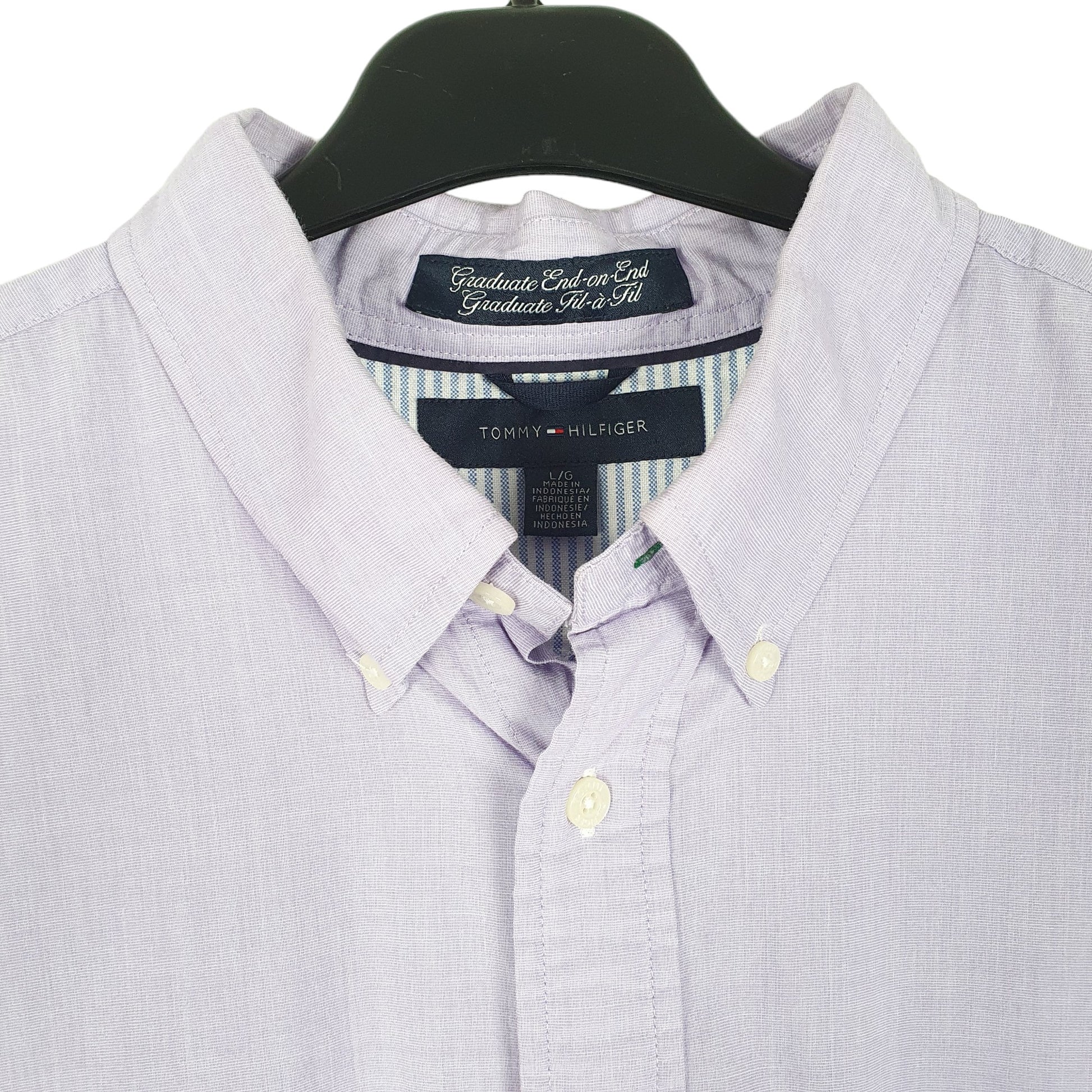 Mens Lilac Tommy Hilfiger  Long Sleeve Shirt