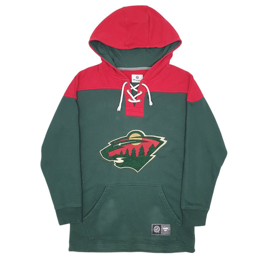 Mens Green Fanatic NHL Minnesota Wild Hoodie Jumper