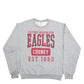 Mens Grey Unbranded Eastern Washington Eagles Spellout Crewneck Jumper