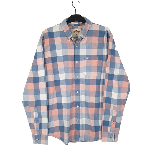 Mens Blue Hollister Stretch Long Sleeve Shirt