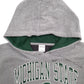 Mens Grey Captivating Apparel Michigan State Spellout Hoodie Jumper