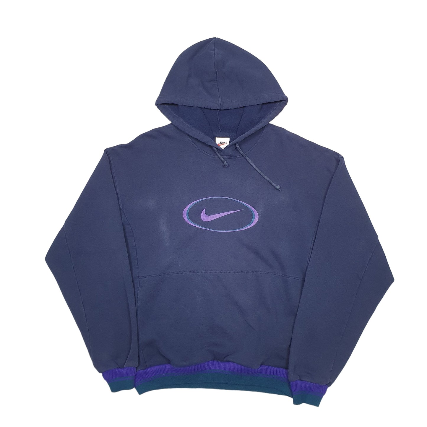 Mens Navy Nike Vintage 90's Hoodie Jumper