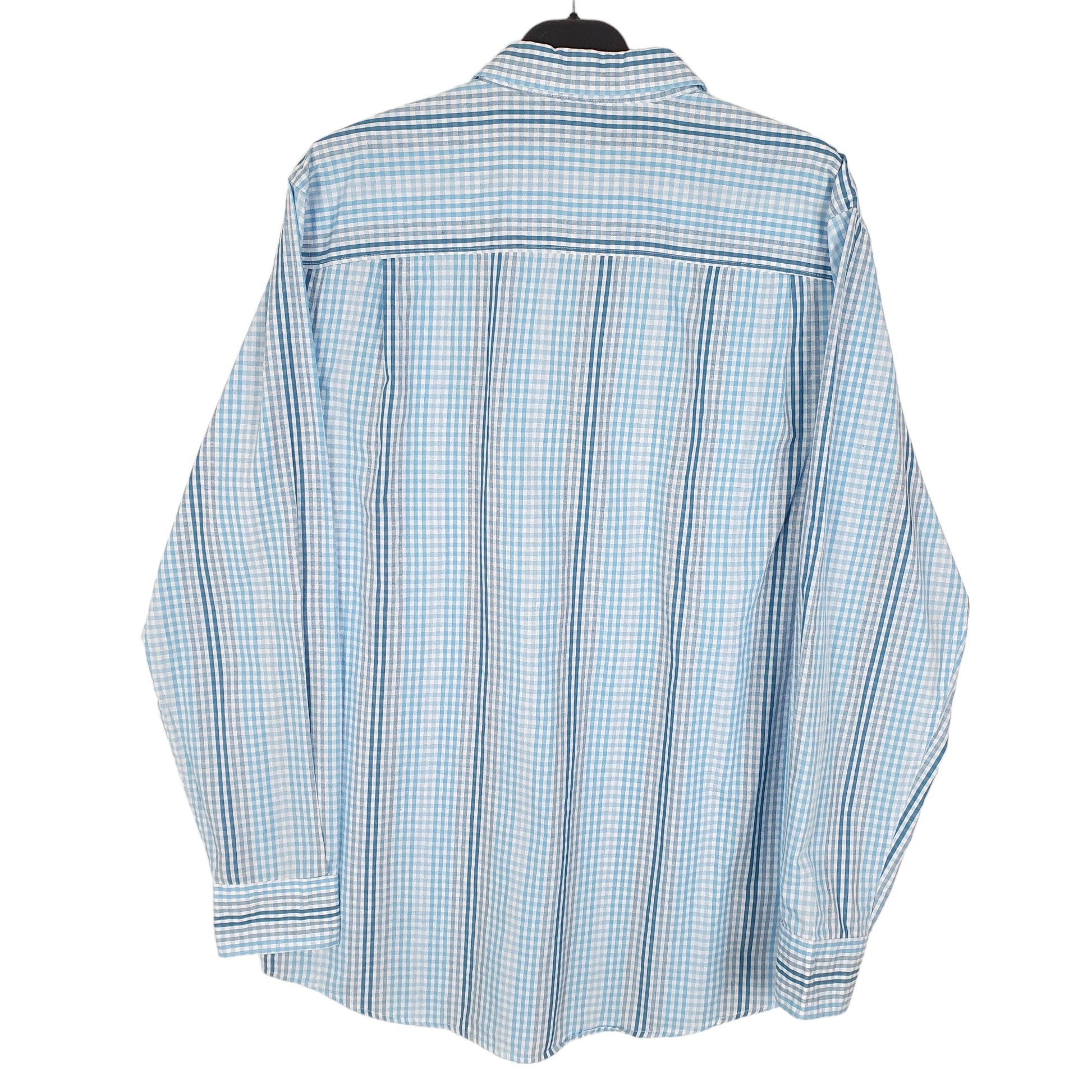 Mens Blue Axist  Long Sleeve Shirt