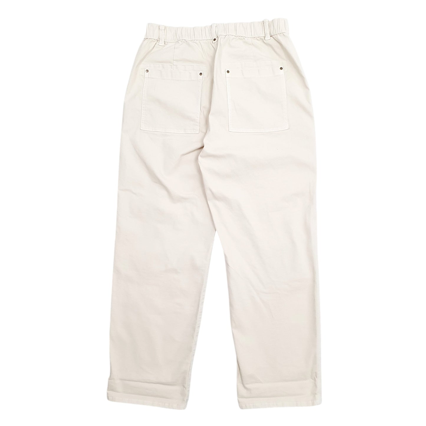 Womens Cream M&S Stretch Fit Chino Trousers