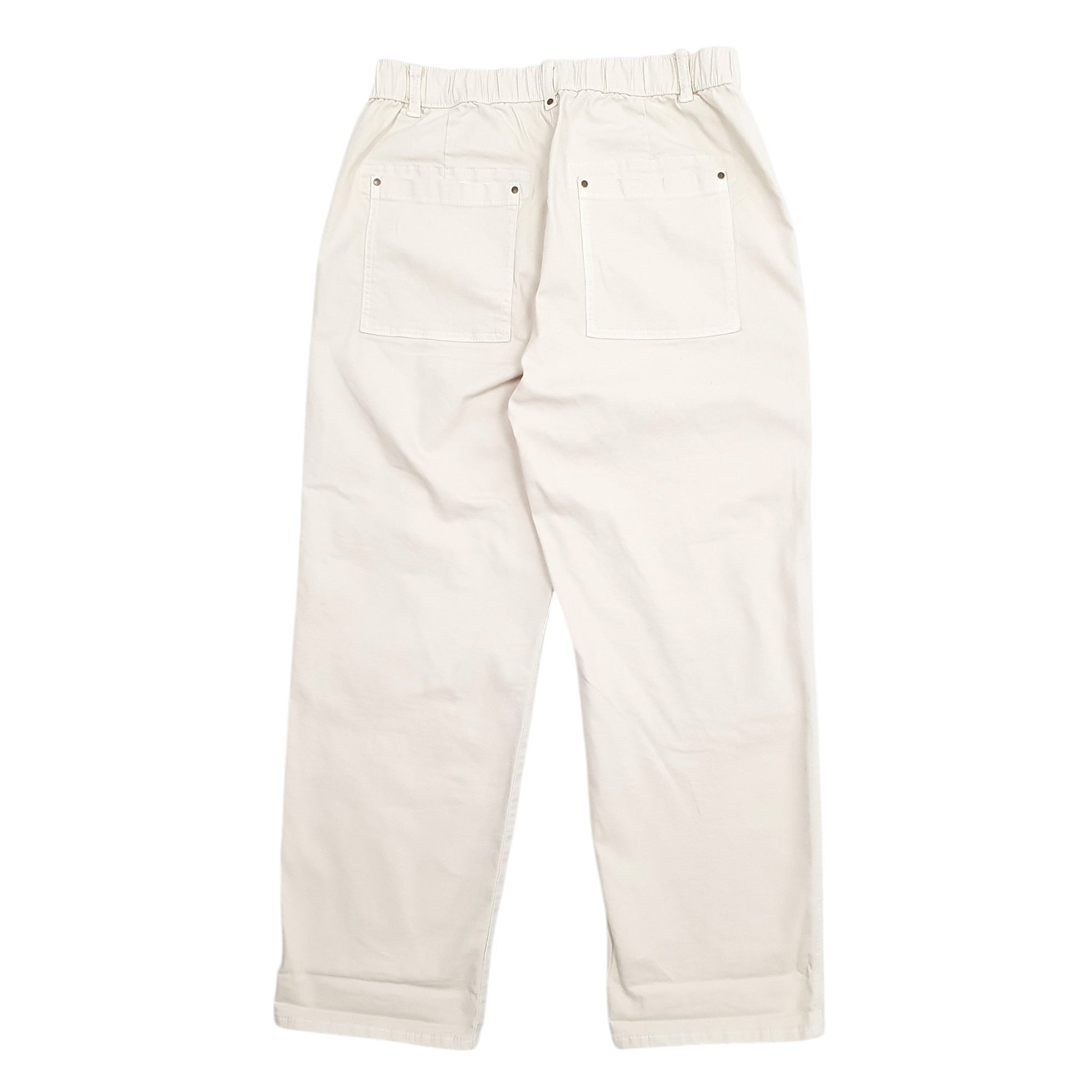 Womens Cream M&S Stretch Fit Chino Trousers