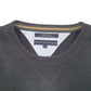 Mens Black Tommy Hilfiger Vintage Crest Knit Crewneck Jumper