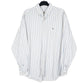 Mens White Lacoste  Long Sleeve Shirt