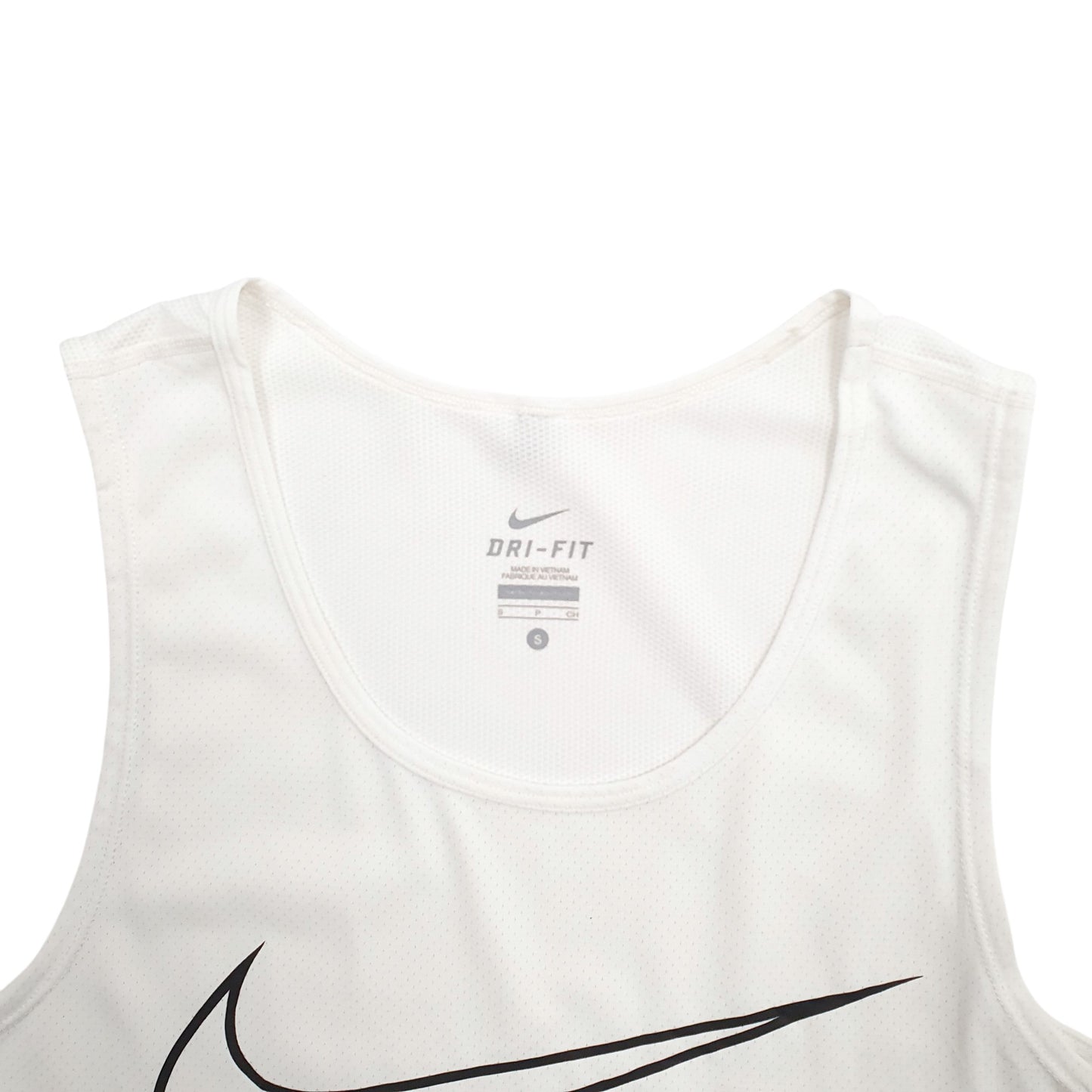 Mens White Nike Dri-Fit Short Sleeve T Shirt