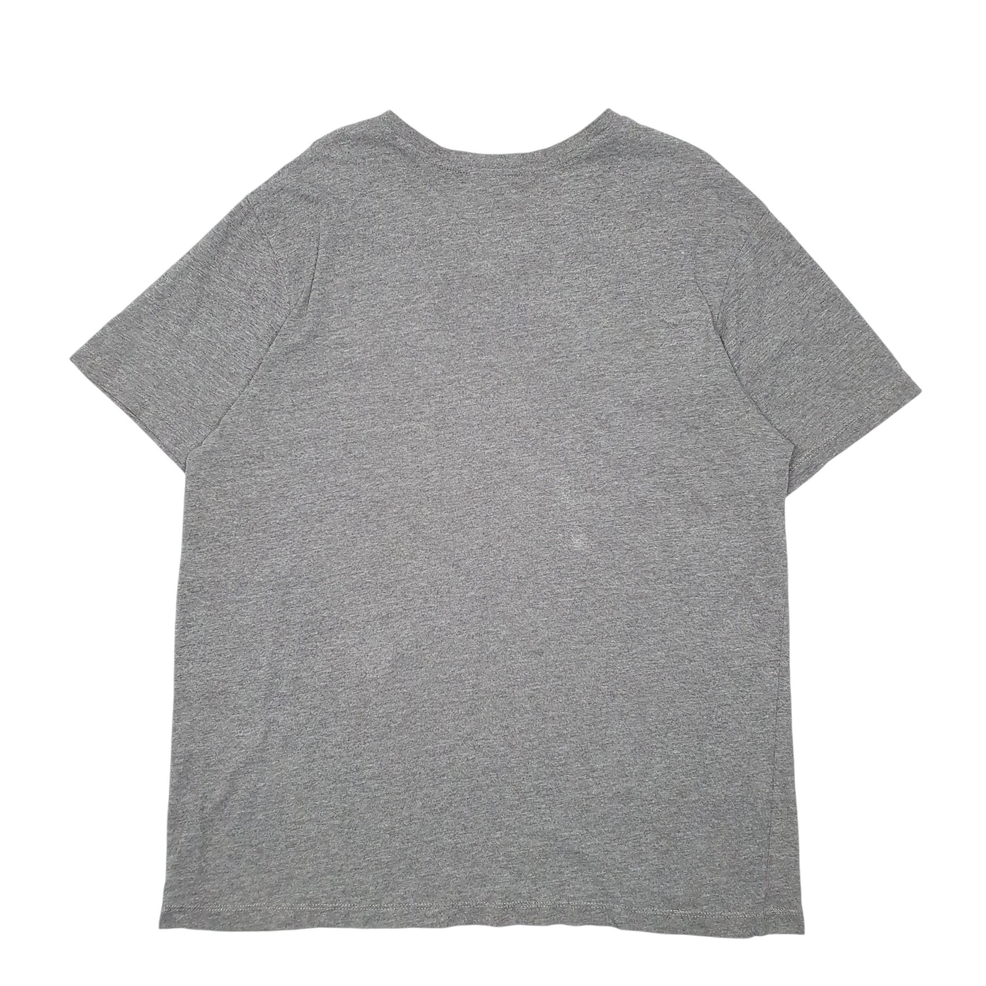 Mens Grey U.S. Polo Assn. V Neck Short Sleeve T Shirt
