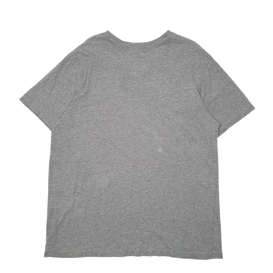 Mens Grey U.S. Polo Assn. V Neck Short Sleeve T Shirt