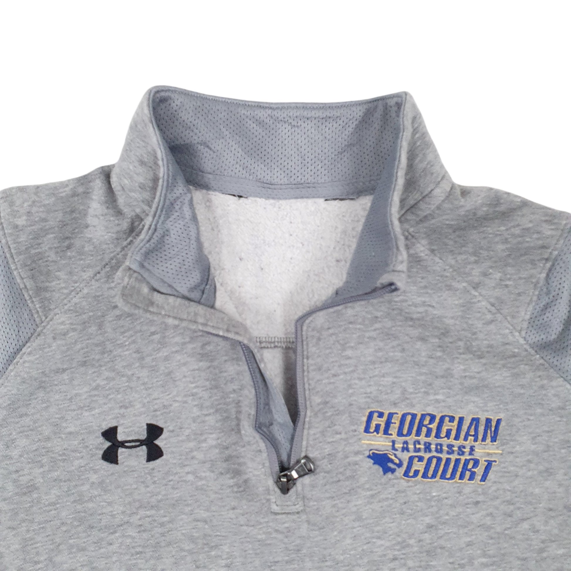 Mens Grey Under Armour  Quarter Zip Jumper