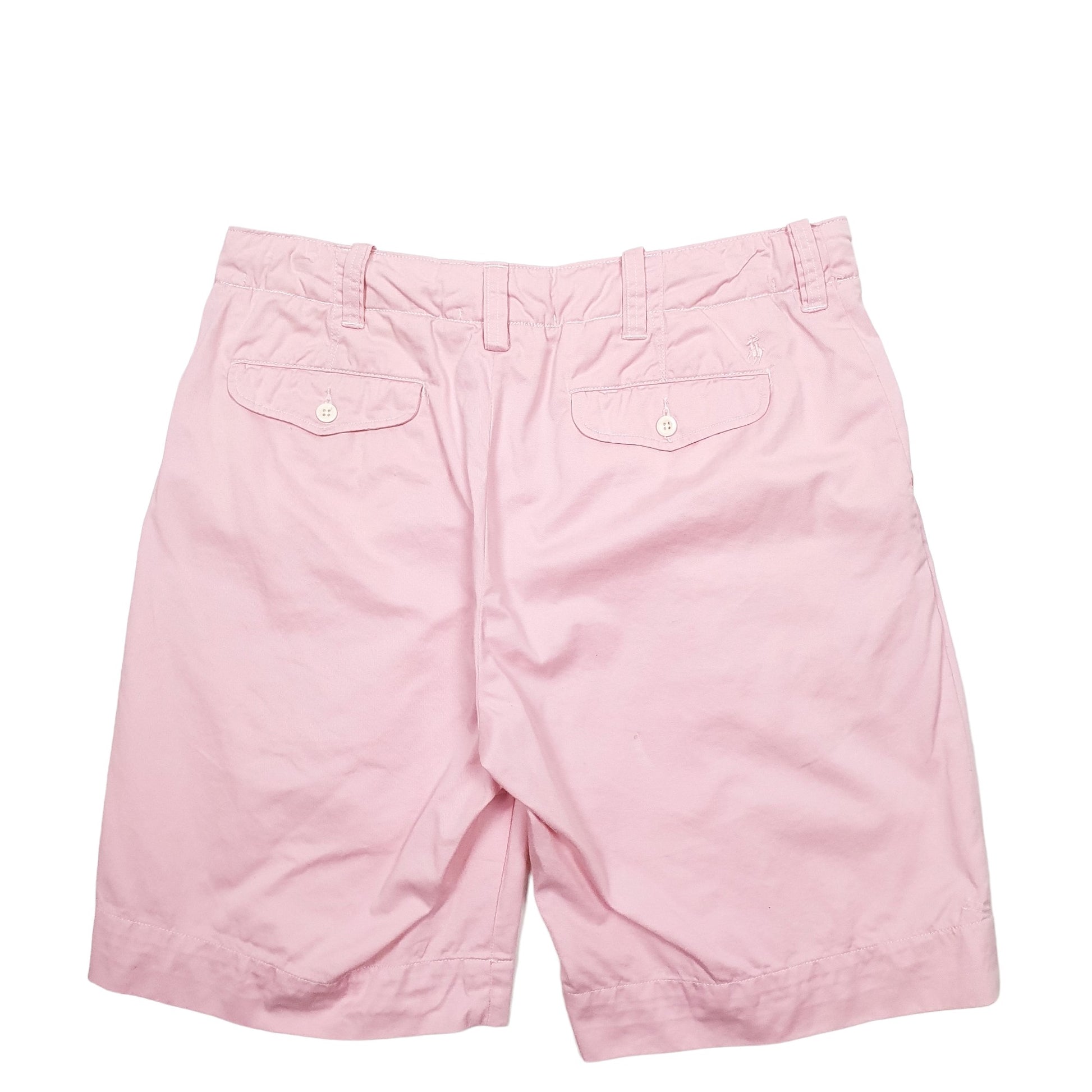 Mens Pink Polo Ralph Lauren Vintage 90's Talon Chino Shorts