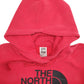 Womens Red The North Face Spellout Hoodie Jumper