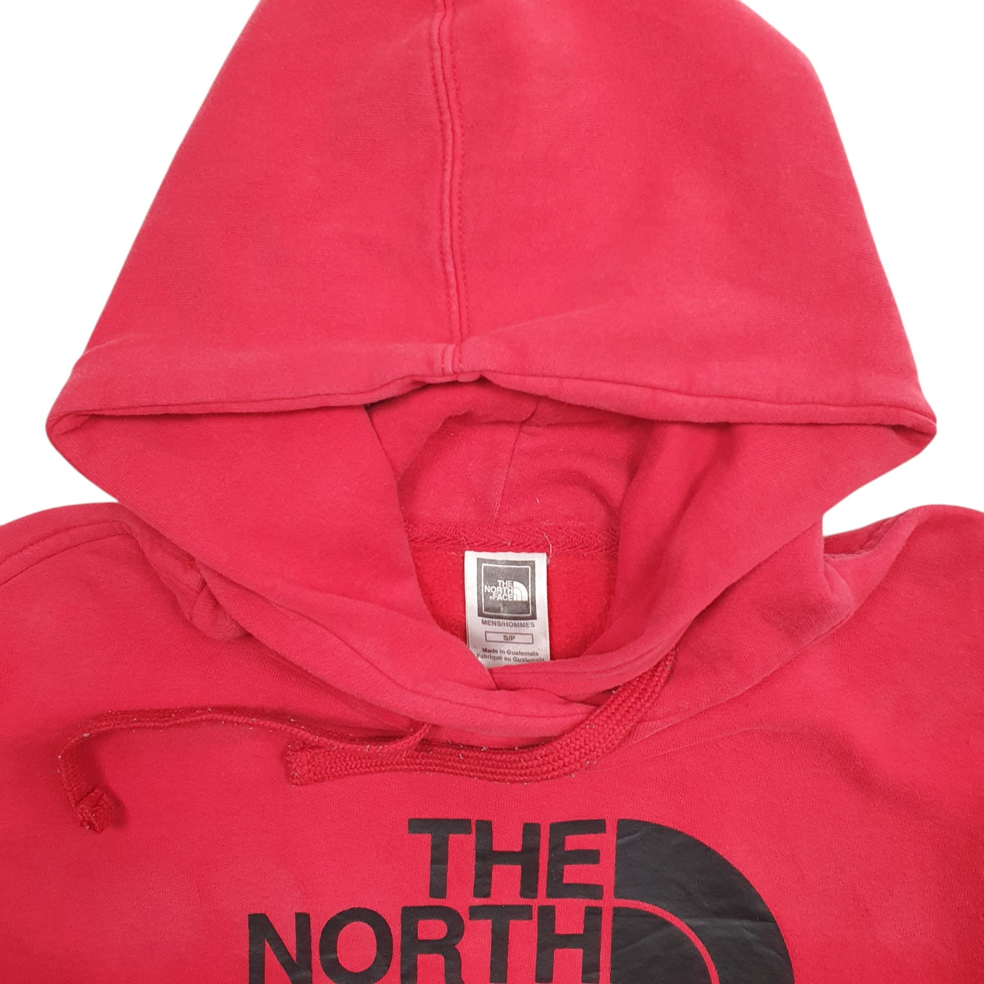 Womens Red The North Face Spellout Hoodie Jumper