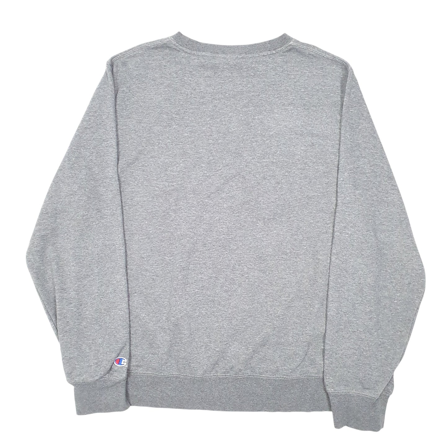 Mens Grey Champion Script Crewneck Jumper