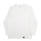 Mens White Dickies  Long Sleeve T Shirt