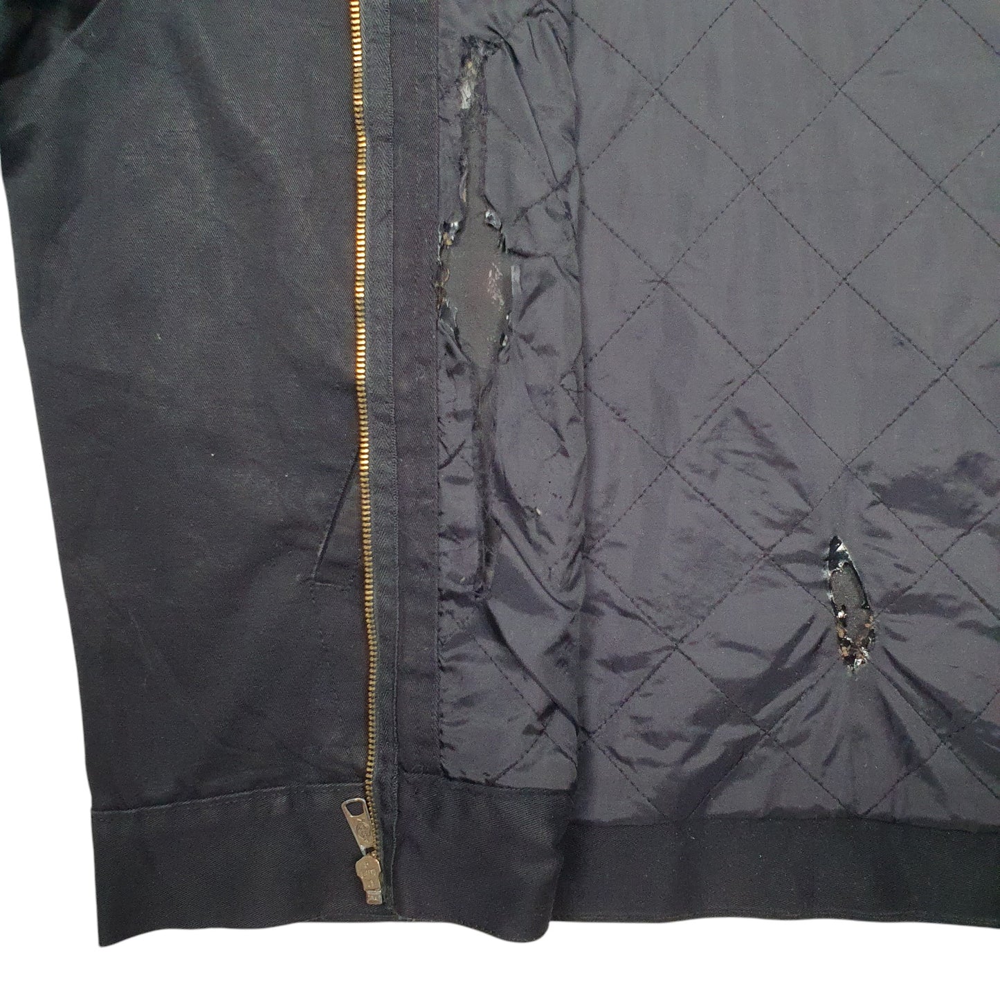 Mens Black Dickies   Coat
