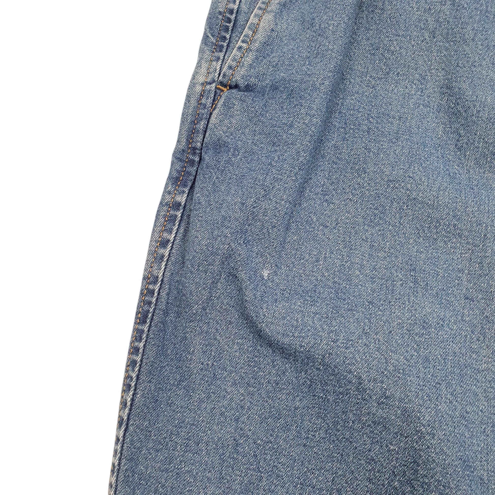 Mens Blue Dockers Double Pleated Jorts Jean Denim Shorts